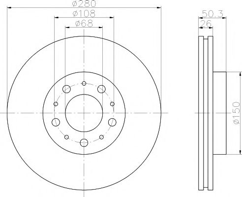 PAGID 54018 Тормозные диски PAGID для VOLVO XC70