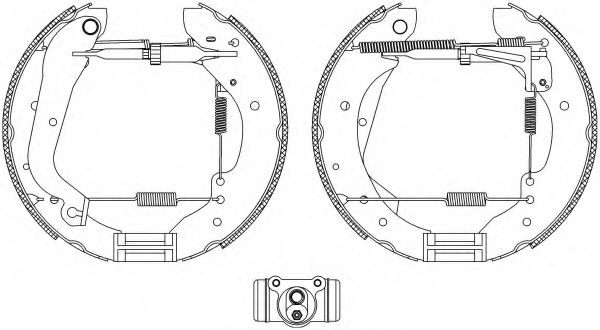 PAGID Q1214 Ремкомплект барабанных колодок PAGID для MERCEDES-BENZ