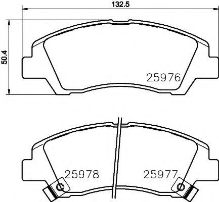 PAGID T2391 Тормозные колодки PAGID для HYUNDAI