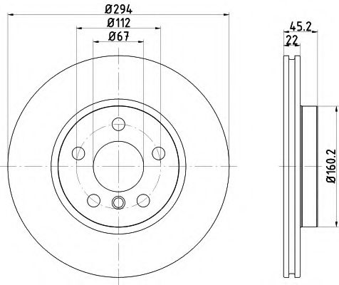 PAGID 55731 Тормозные диски для BMW 2 Gran Tourer (F46)