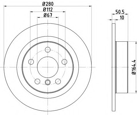 PAGID 55746 Тормозные диски для BMW 2 Gran Tourer (F46)
