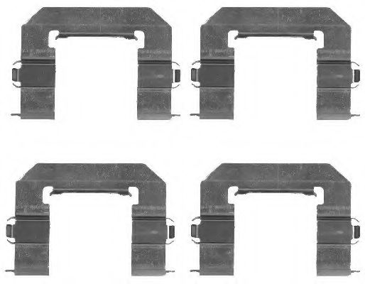 PAGID K0193 Скобы тормозных колодок для CHEVROLET CAPTIVA