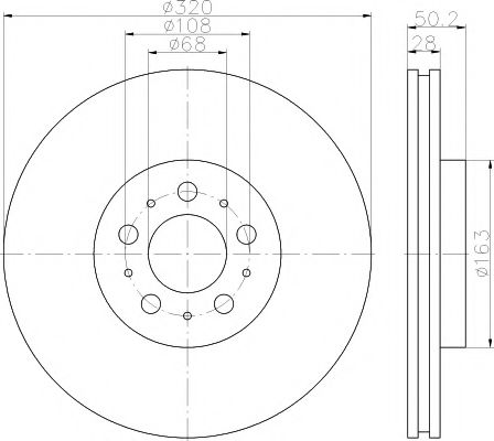 PAGID 54782 Тормозные диски PAGID для VOLVO XC70