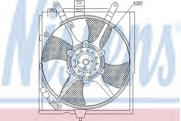 NISSENS 85298 Вентилятор системы охлаждения двигателя для VOLVO