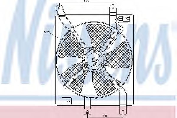 NISSENS 85357 Вентилятор системы охлаждения двигателя для CHEVROLET ESTATE