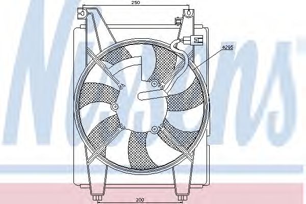 NISSENS 85369 Вентилятор системы охлаждения двигателя NISSENS для HYUNDAI