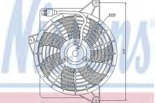 NISSENS 85371 Радиатор кондиционера NISSENS для HYUNDAI