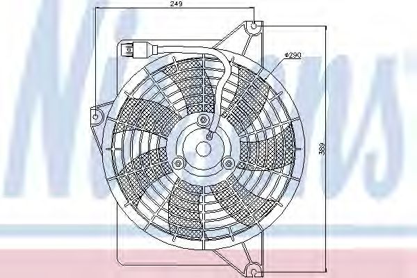 NISSENS 85372 Вентилятор системы охлаждения двигателя NISSENS для HYUNDAI