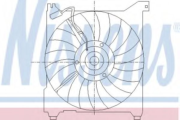 NISSENS 85411 Вентилятор системы охлаждения двигателя NISSENS для HYUNDAI