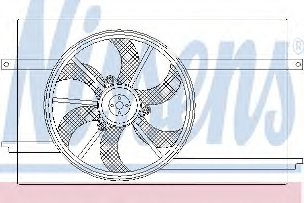 NISSENS 85590 Вентилятор системы охлаждения двигателя для SMART