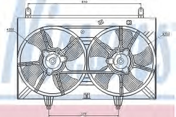 NISSENS 85615 Вентилятор системы охлаждения двигателя для INFINITI