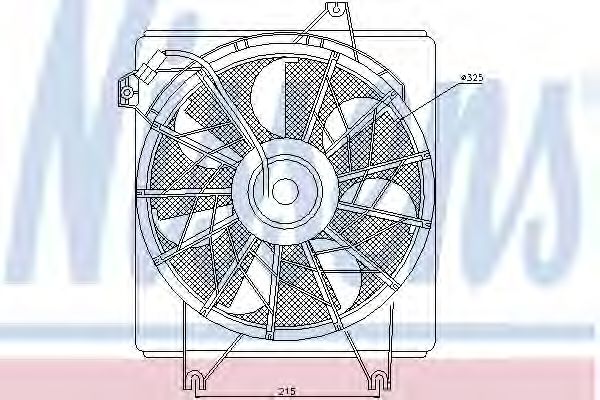 NISSENS 85622 Вентилятор системы охлаждения двигателя NISSENS для HYUNDAI