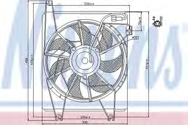 NISSENS 85623 Радиатор кондиционера NISSENS для HYUNDAI