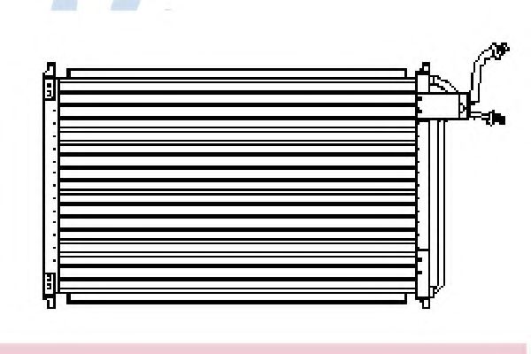 NISSENS 94480 Радиатор кондиционера для MERCURY