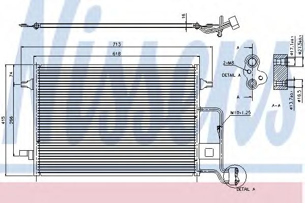 NISSENS 94592 Радиатор кондиционера для SKODA