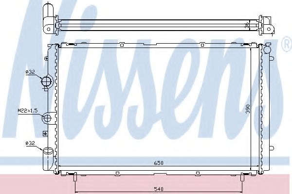 NISSENS 63796 Радиатор охлаждения двигателя NISSENS для OPEL ARENA