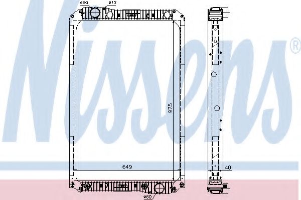 NISSENS 62571A Радиатор охлаждения двигателя для MERCEDES-BENZ