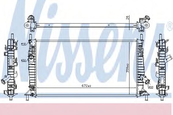 NISSENS 62017A Крышка радиатора для VOLVO S40