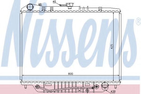 NISSENS 63117 Радиатор охлаждения двигателя для OPEL CAMPO