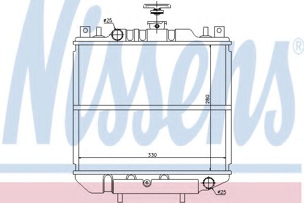 60048 NISSENS Радиатор, охлаждение двигателя 60048 NISSENS Радиатор, охлаждение двигателя