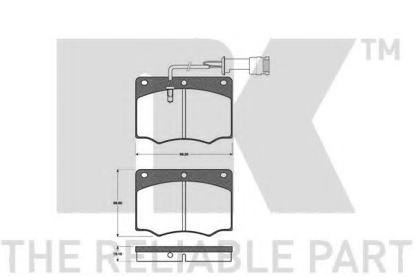 NK 222510 Тормозные колодки NK 