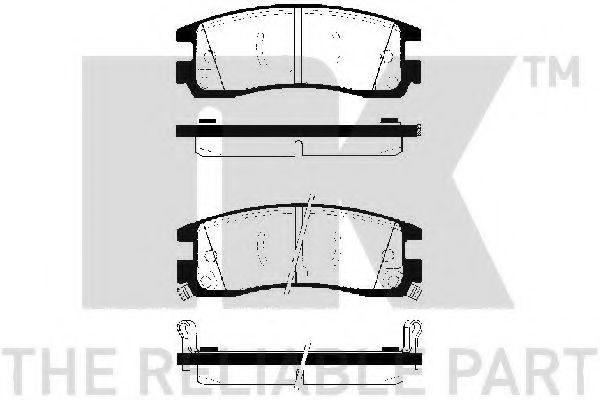 NK 223616 Тормозные колодки NK для OPEL