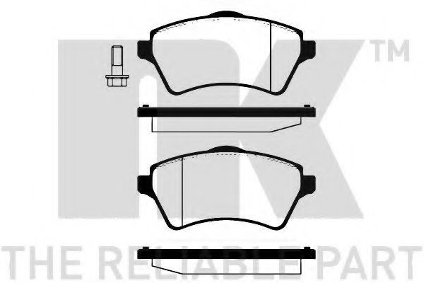 NK 224023 Тормозные колодки NK для LAND ROVER