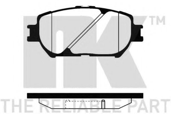 NK 224568 Тормозные колодки NK для LEXUS