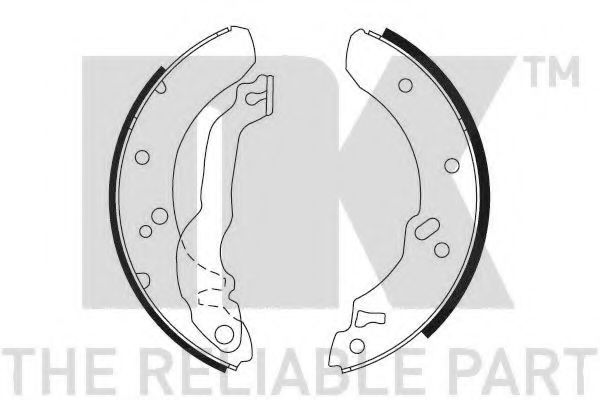 NK 2725492 Тормозные колодоки, стояночная тормозная система 