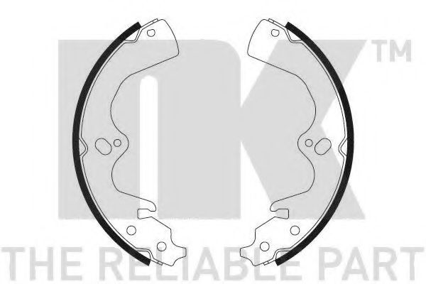 NK 2735668 Ремкомплект барабанных колодок NK для KIA