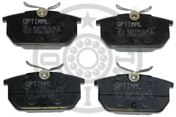 OPTIMAL 10100 Тормозные колодки OPTIMAL для FIAT