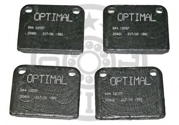 OPTIMAL 12037 Тормозные колодки OPTIMAL 