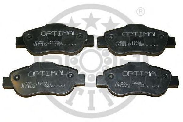 OPTIMAL 12226 Тормозные колодки OPTIMAL для FIAT