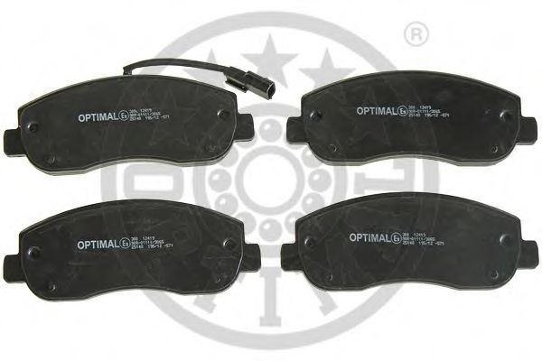 OPTIMAL 12419 Тормозные колодки OPTIMAL для OPEL