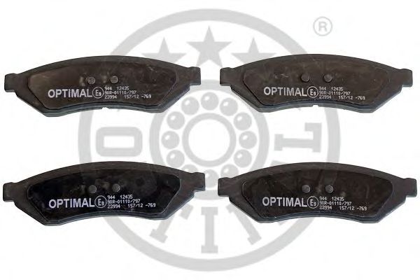 OPTIMAL 12435 Тормозные колодки OPTIMAL для CHEVROLET