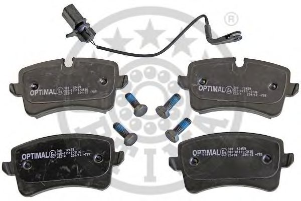 OPTIMAL 12459 Тормозные колодки OPTIMAL для AUDI