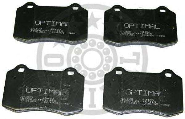 OPTIMAL 43430 Тормозные колодки OPTIMAL для SEAT