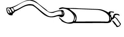 WALKER 12253 Глушитель выхлопных газов конечный WALKER 12253 Глушитель выхлопных газов конечный