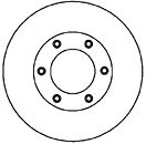 MAPCO 15581 Тормозные диски для SSANGYONG