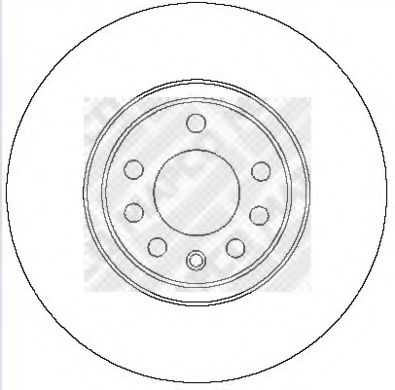 MAPCO 25709 Тормозные диски MAPCO для SAAB