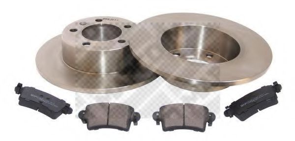 MAPCO 47681 Комплект тормозов, дисковый тормозной механизм MAPCO 47681 Комплект тормозов, дисковый тормозной механизм