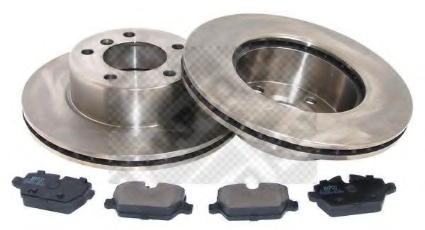 MAPCO 47889 Комплект тормозов, дисковый тормозной механизм MAPCO 47889 Комплект тормозов, дисковый тормозной механизм