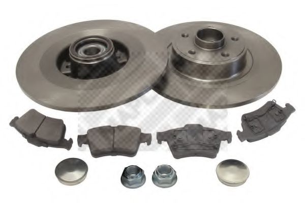 MAPCO 47173 Комплект тормозов, дисковый тормозной механизм 