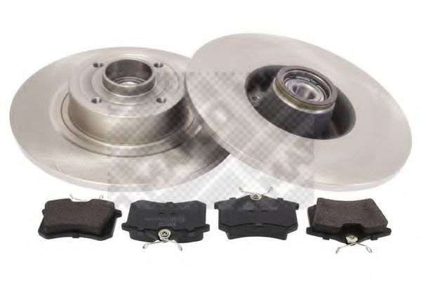 MAPCO 47171 Комплект тормозов, дисковый тормозной механизм 