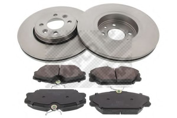 MAPCO 47160 Комплект тормозов, дисковый тормозной механизм 