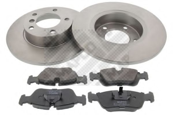 MAPCO 47880 Комплект тормозов, дисковый тормозной механизм 