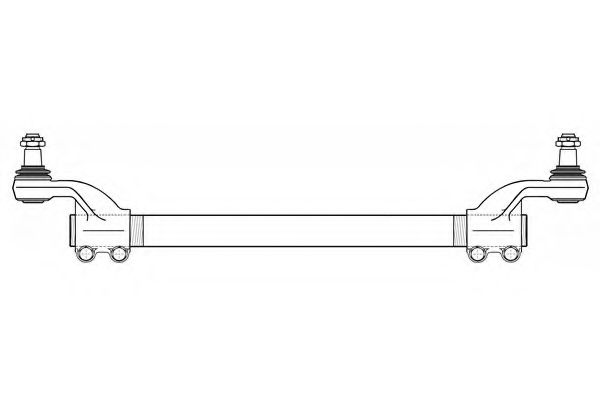 SIDEM 62732 Поперечная рулевая тяга 