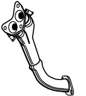 FONOS 02982 Труба выхлопного газа 