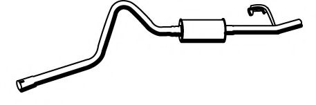 FONOS 61570 Глушитель выхлопных газов конечный 