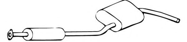 FONOS 08793 Средний глушитель выхлопных газов 